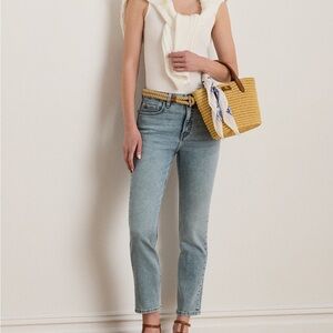 Ralph Lauren High-Rise Straight Ankle Jeans/ RL Jeans / High-rise jeans